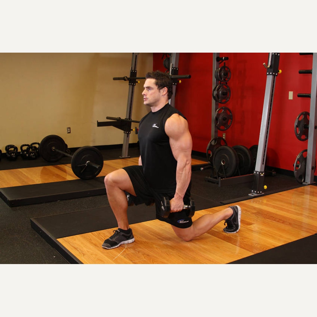 Dumbbell Lunge movement guide preview